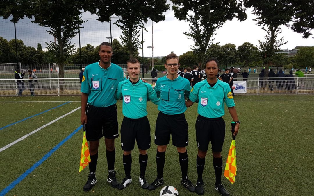 Les arbitres néerlandais travaillant avec AXIWI lors des Paris World Games 2017